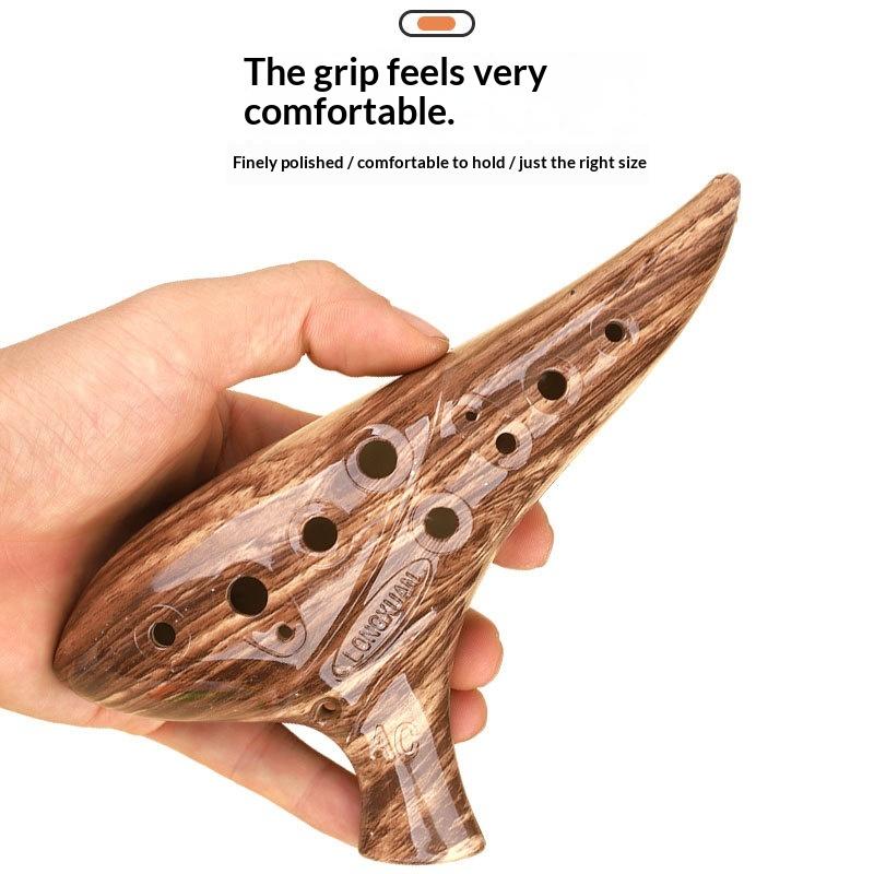 Ocarina Ceramic - 12 Hole Alto C Resin Ocarina