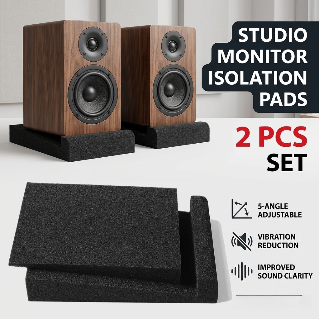 Studio Monitor Speaker - Studio Monitor Isolation Pads Acoustic Foam