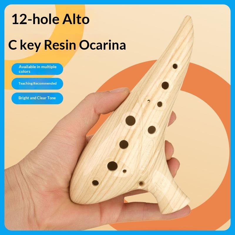 12 Hole Alto C Resin Ocarina P - Ocarina Ceramic ulasan dan harga