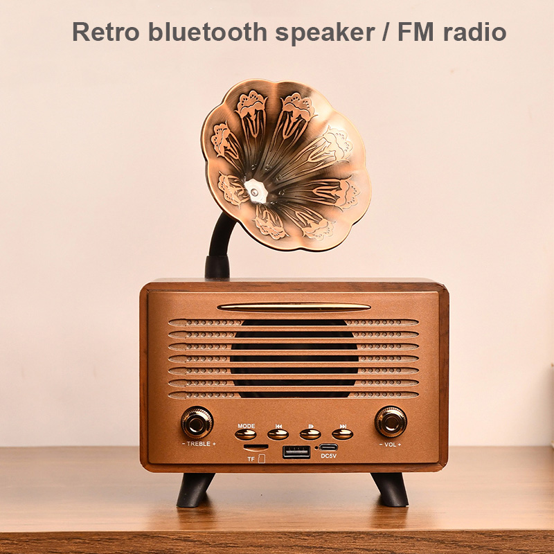 G3000 Retro Desktop Wooden Blu - Audio Music Spotify ulasan dan harga