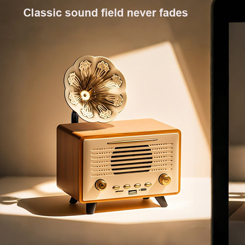 G3000 Retro Desktop Wooden Blu - Audio Music Spotify ulasan dan harga