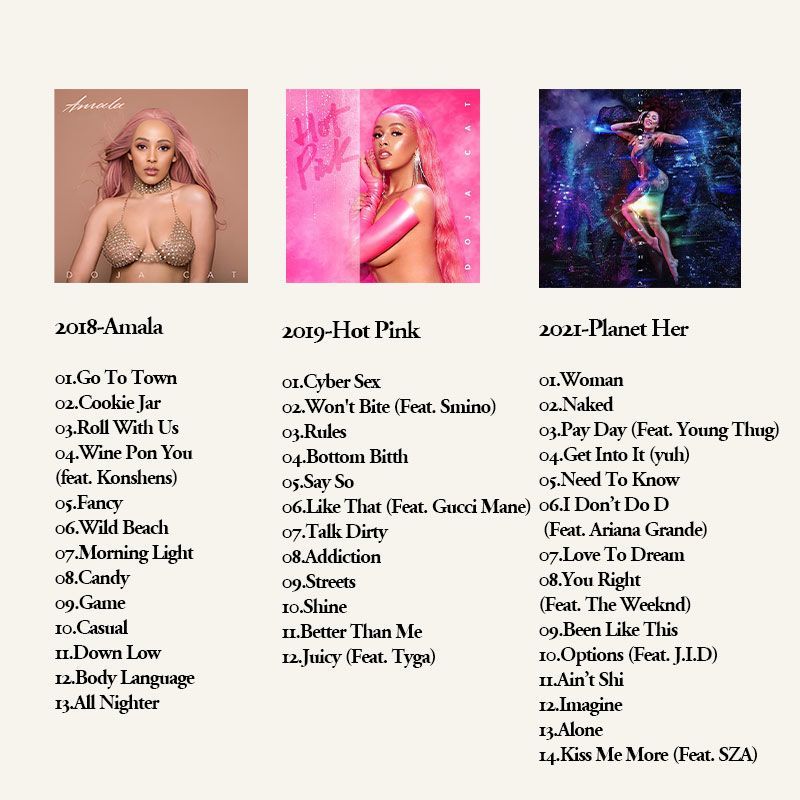 Doja Cat 6CD Music Album Colle - Audio Music Of ulasan dan harga
