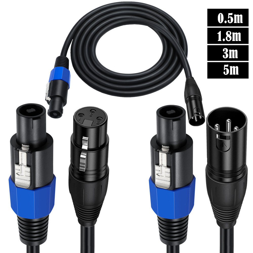 Speakon To XLR Cable Audio Jac - Audio Music Box ulasan dan harga
