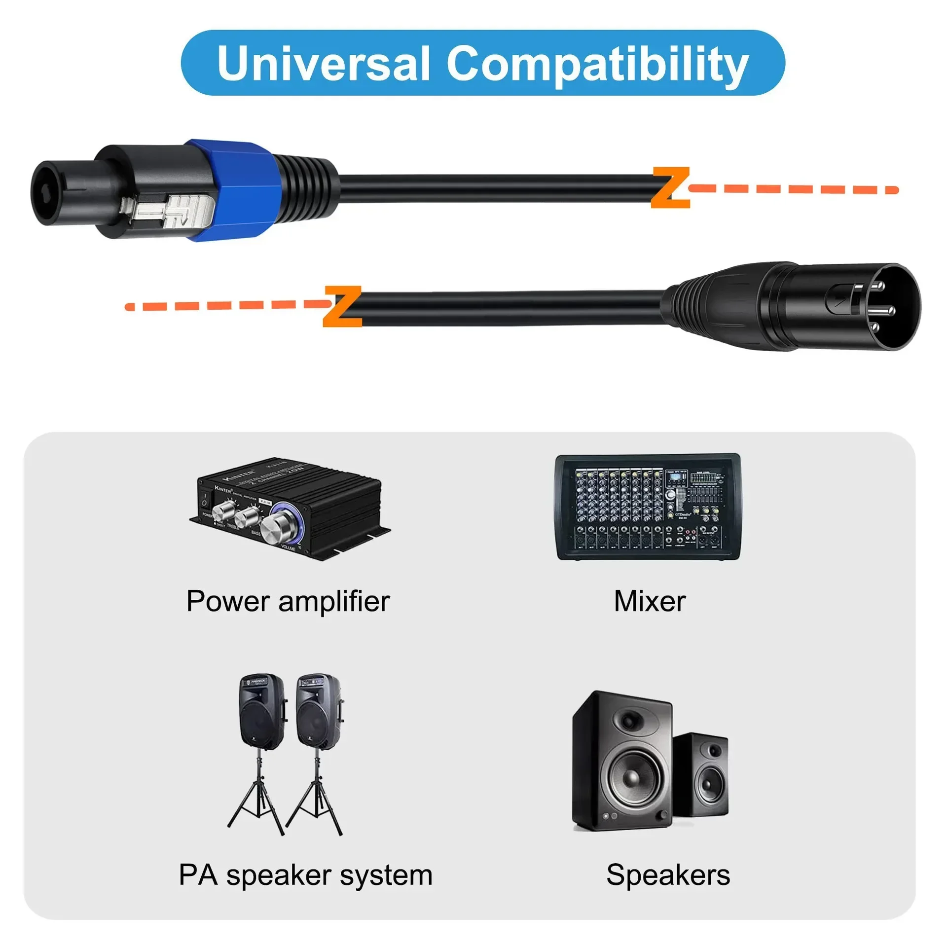 Speakon To XLR Cable Audio Jac - Audio Music Box ulasan dan harga