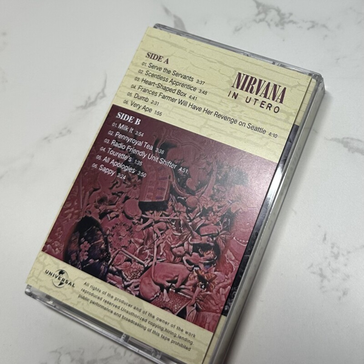 Nirvana in Utero Cassette Tape - Audio Music Of ulasan dan harga