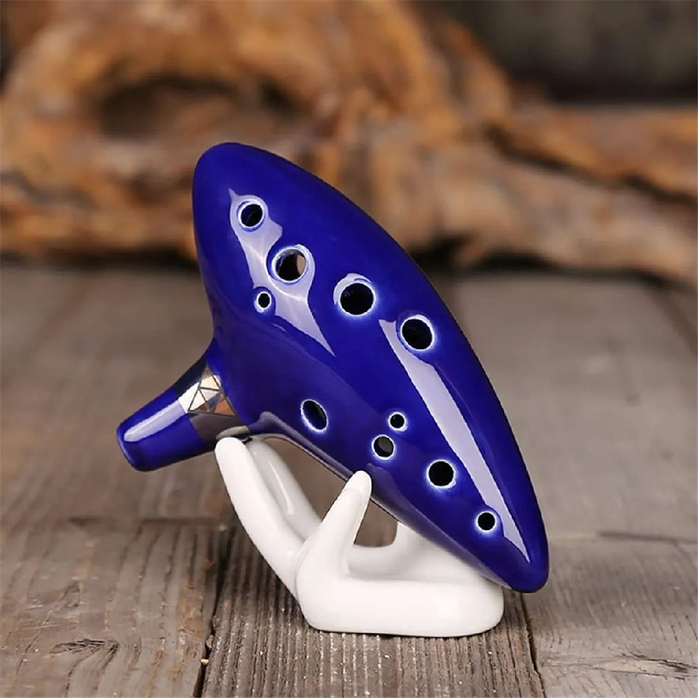 Ocarina,12 Tones Alto C Cerami - Ocarina Ceramic ulasan dan harga