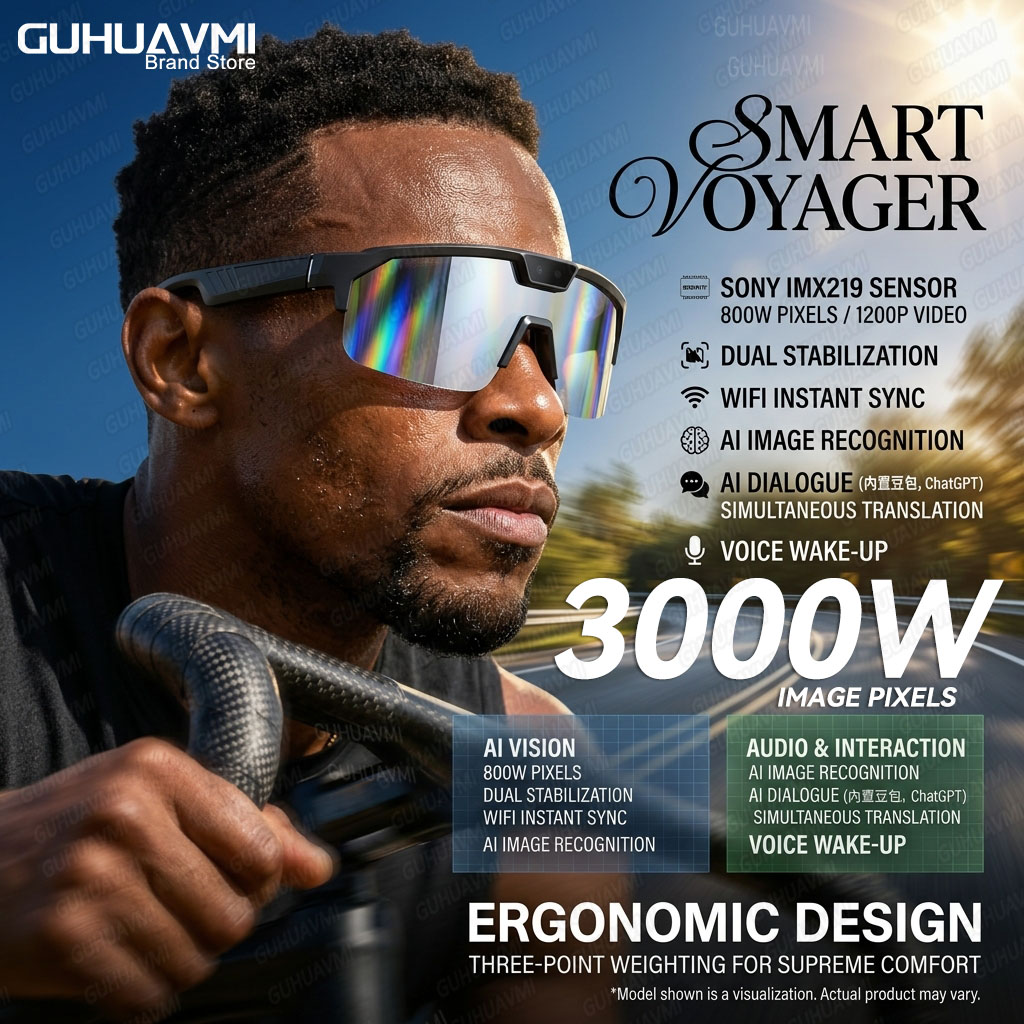 Photochromic Smart Glasses 120 - Audio Music For Video ulasan dan harga