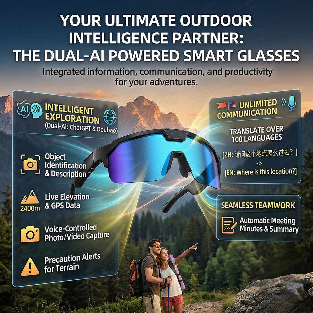 Photochromic Smart Glasses 120 - Audio Music For Video ulasan dan harga