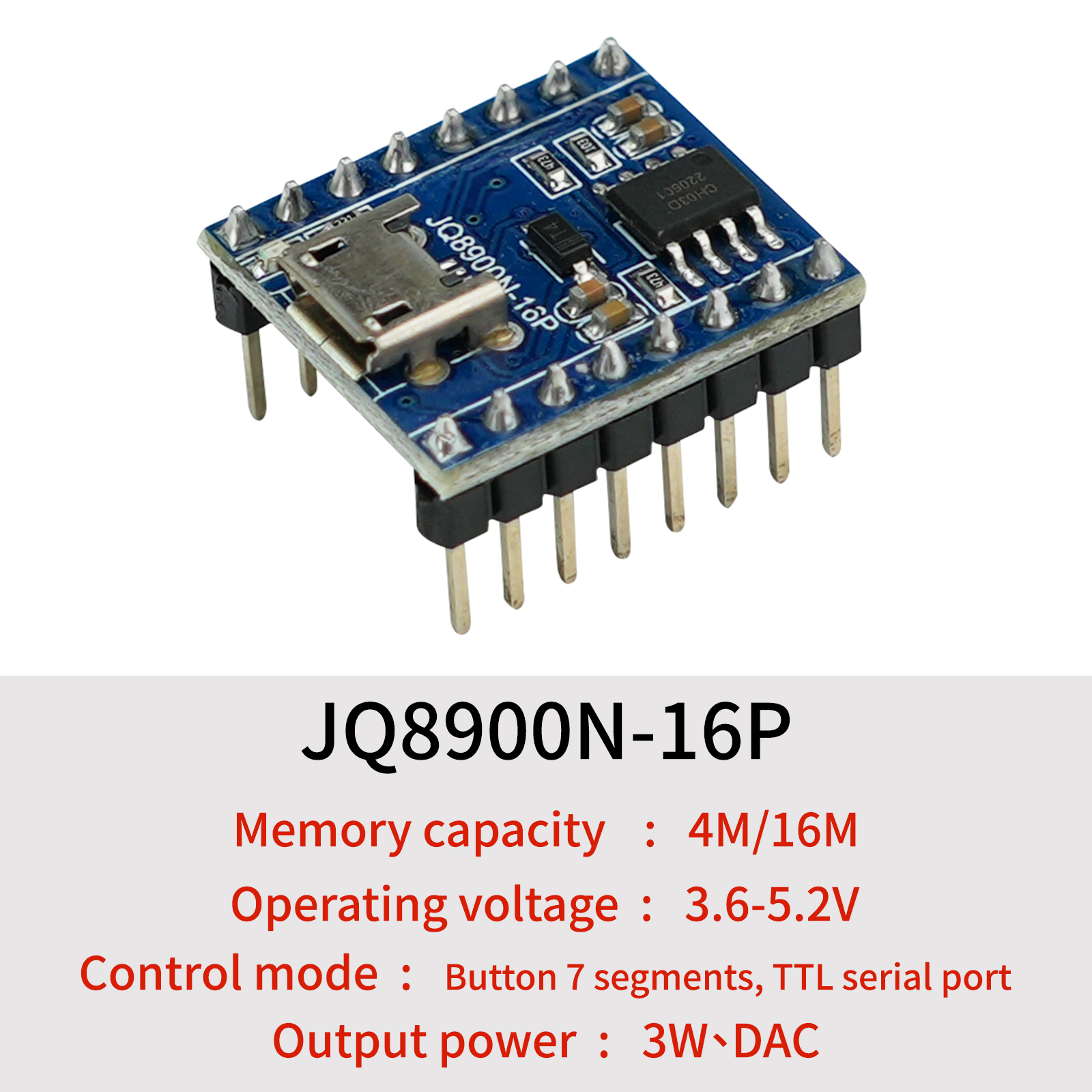 Voice Playback Module, JQ8900N - Audio Music Download Free ulasan dan harga