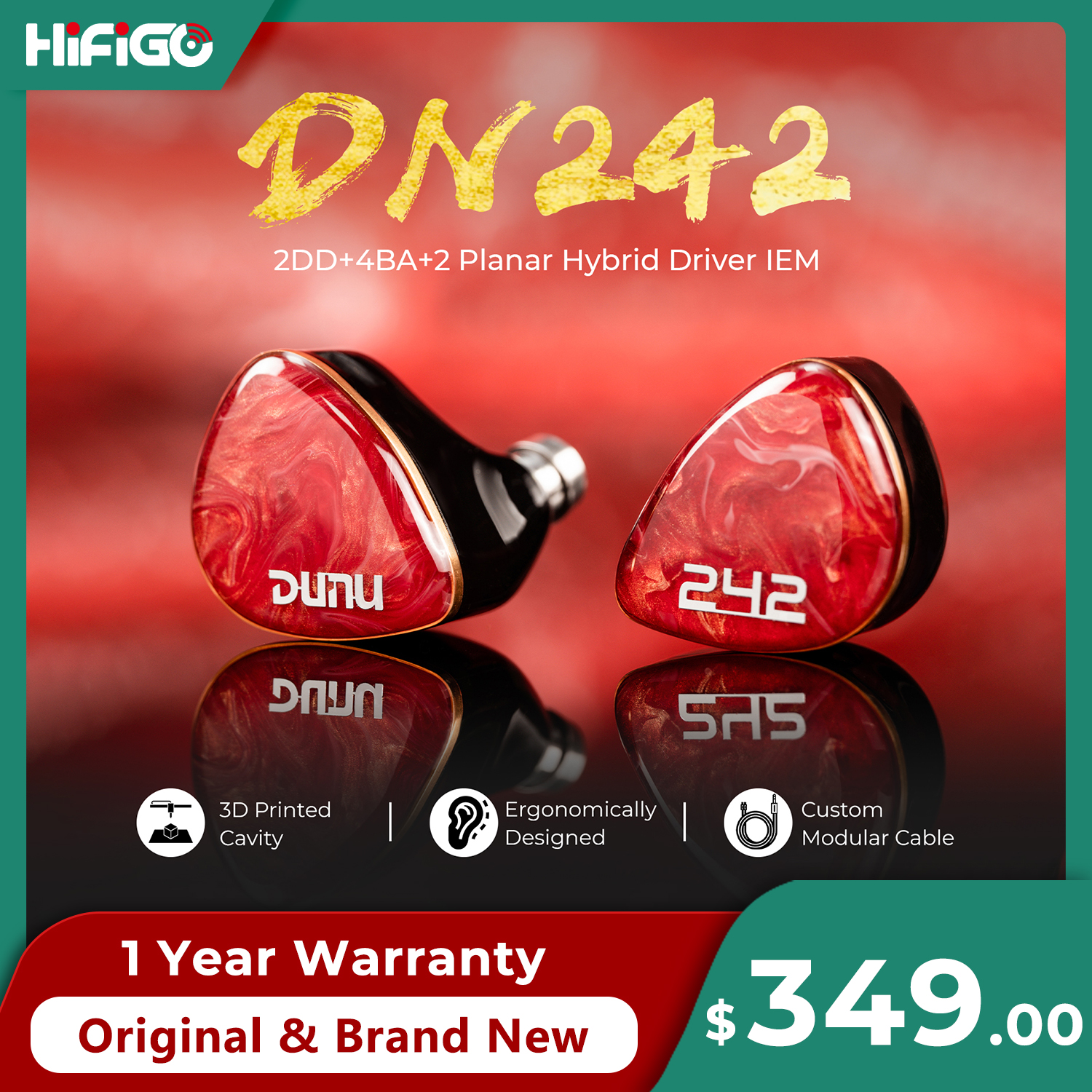 DUNU DN242 2DD+4BA+2 Micro Pla - Audio Music Technology ulasan dan harga