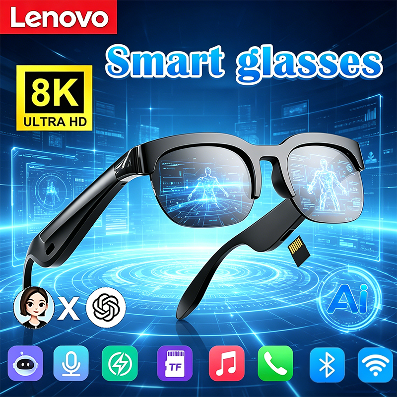 Lenovo BT Smart Audio Glasses  - Audio Music For Video ulasan dan harga