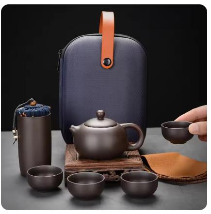 Purple Clay Travel Tea Set Out - Ocarina Ceramic ulasan dan harga