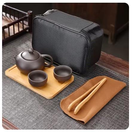 Purple Clay Travel Tea Set Out - Ocarina Ceramic ulasan dan harga