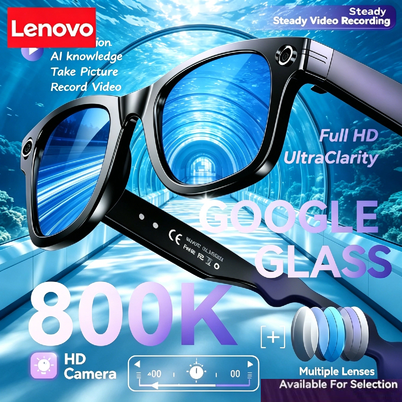 Lenovo 8K Vision AI Eyeglasses - Audio Music For Video ulasan dan harga