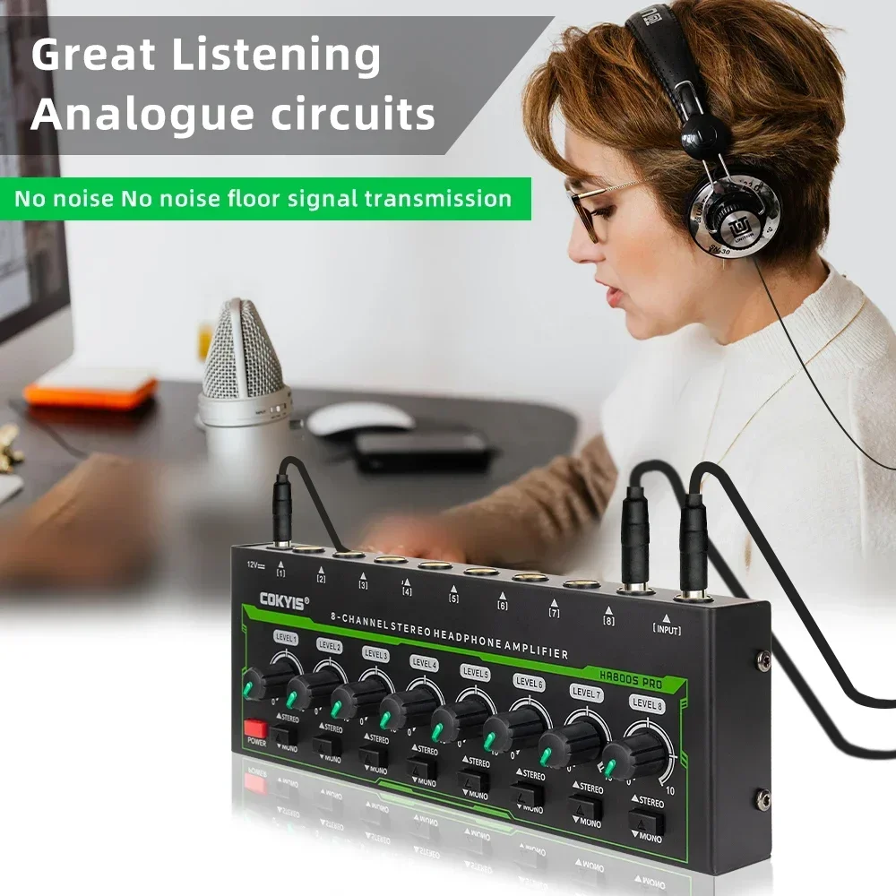 HA800 PRO 8 Channel Headphone  - Audio Without Music ulasan dan harga