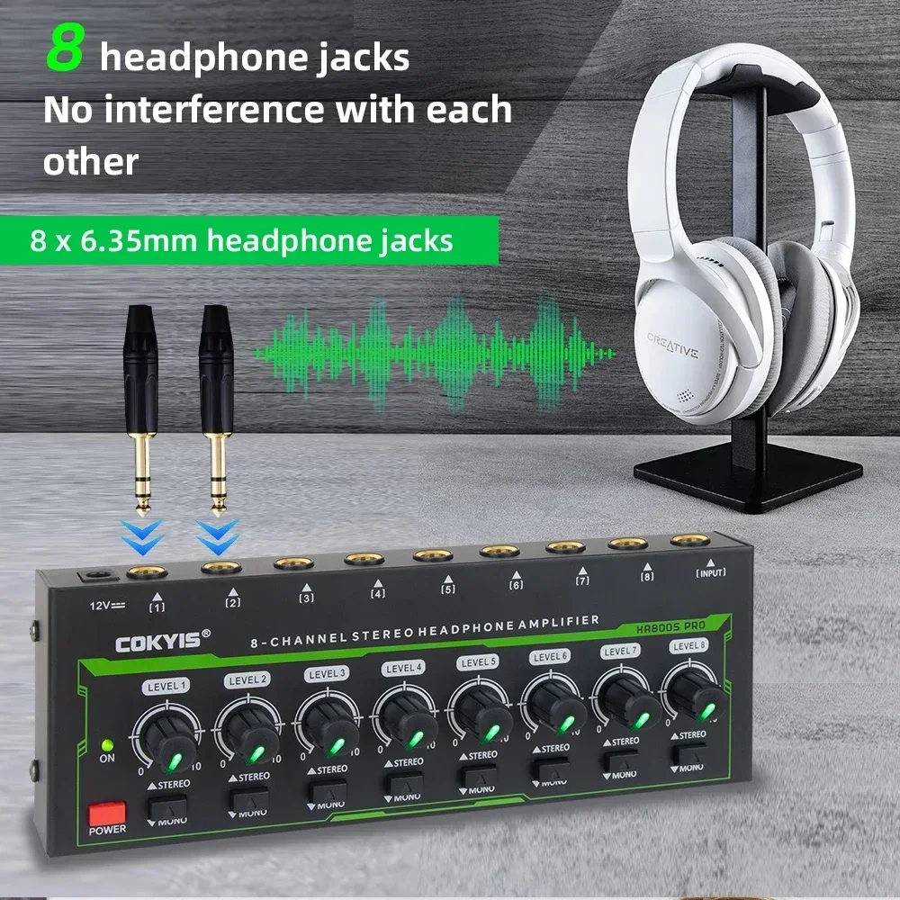 HA800 PRO 8 Channel Headphone  - Audio Without Music ulasan dan harga