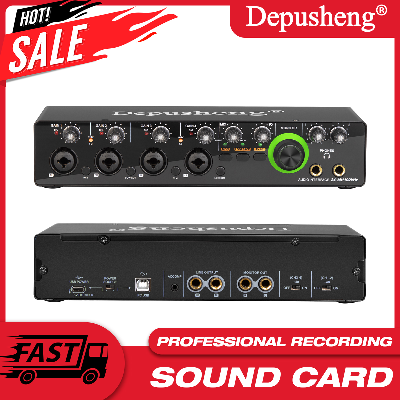 Newest 4 Channel Audio Sound C - Audio Without Music ulasan dan harga