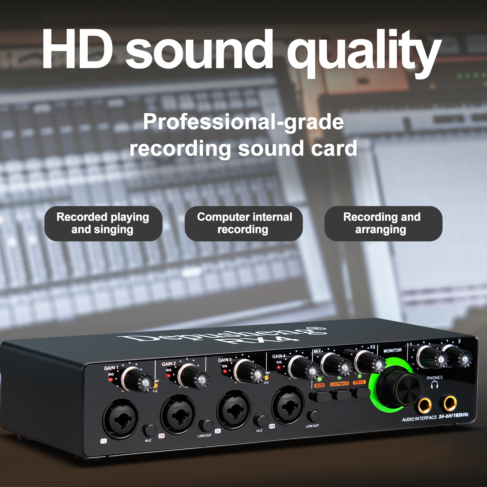 Newest 4 Channel Audio Sound C - Audio Without Music ulasan dan harga