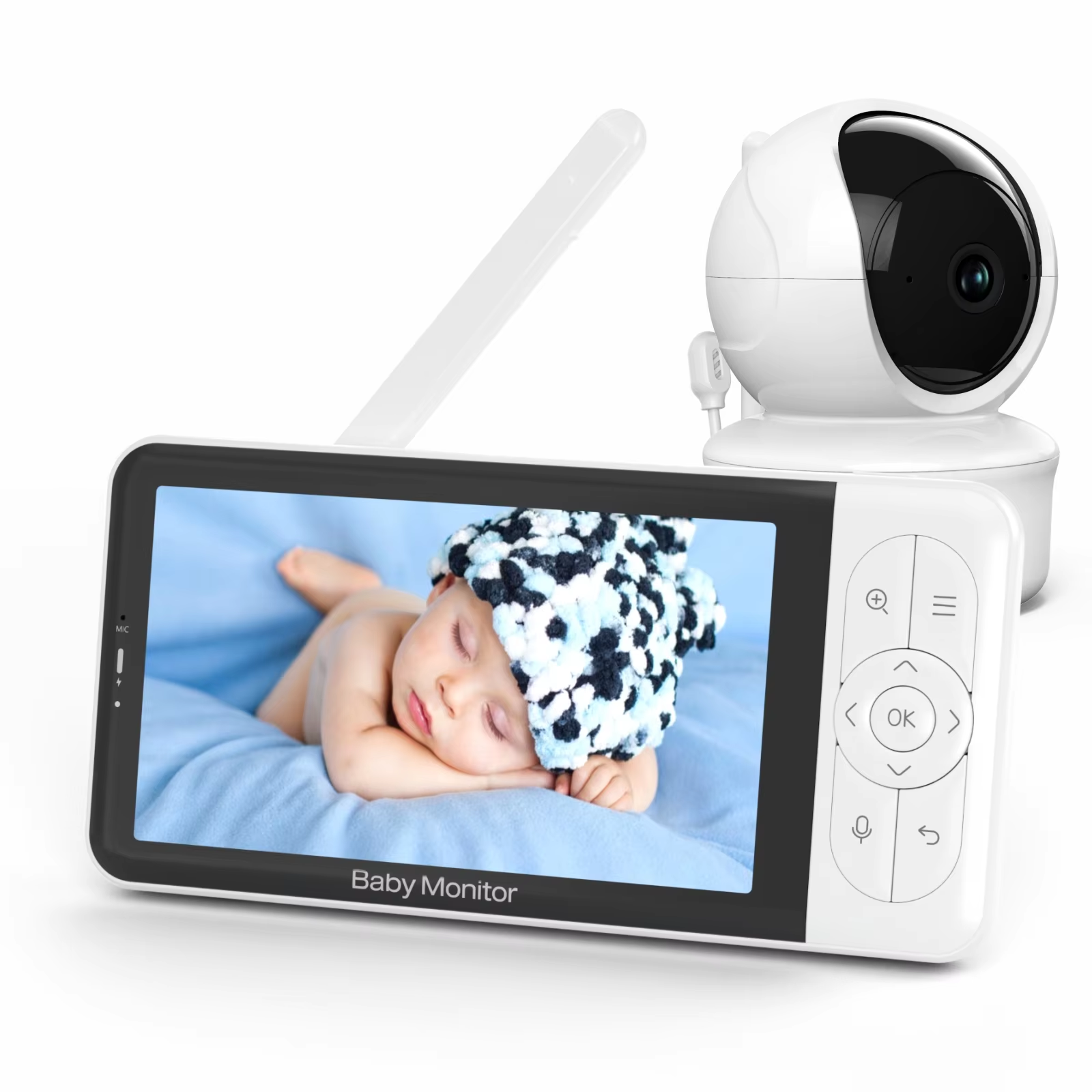 Babystar 5-inch Tuya baby moni - Audio Music Network ulasan dan harga