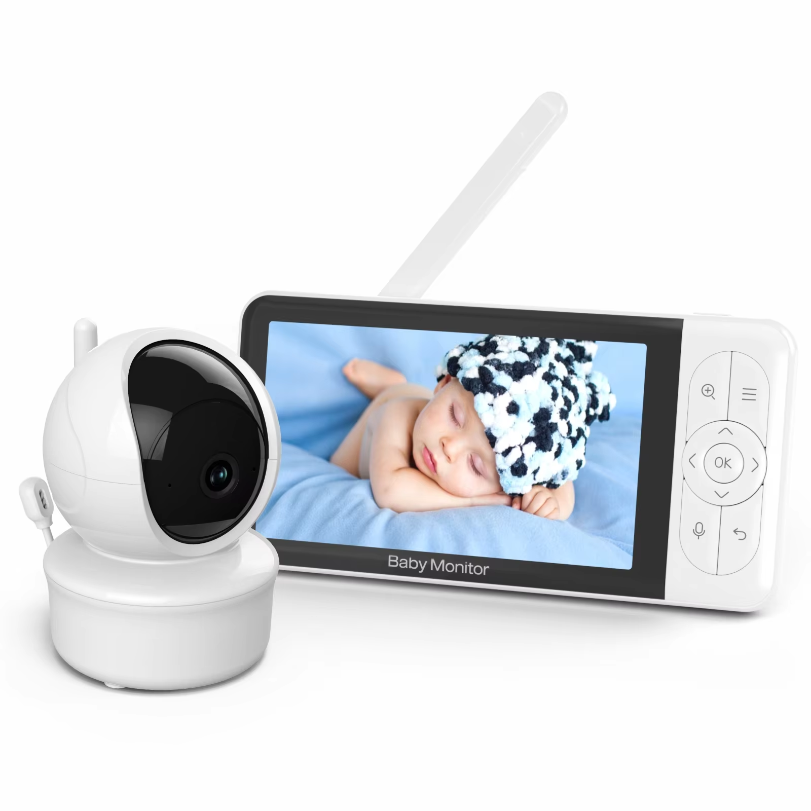 Babystar 5-inch Tuya baby moni - Audio Music Network ulasan dan harga