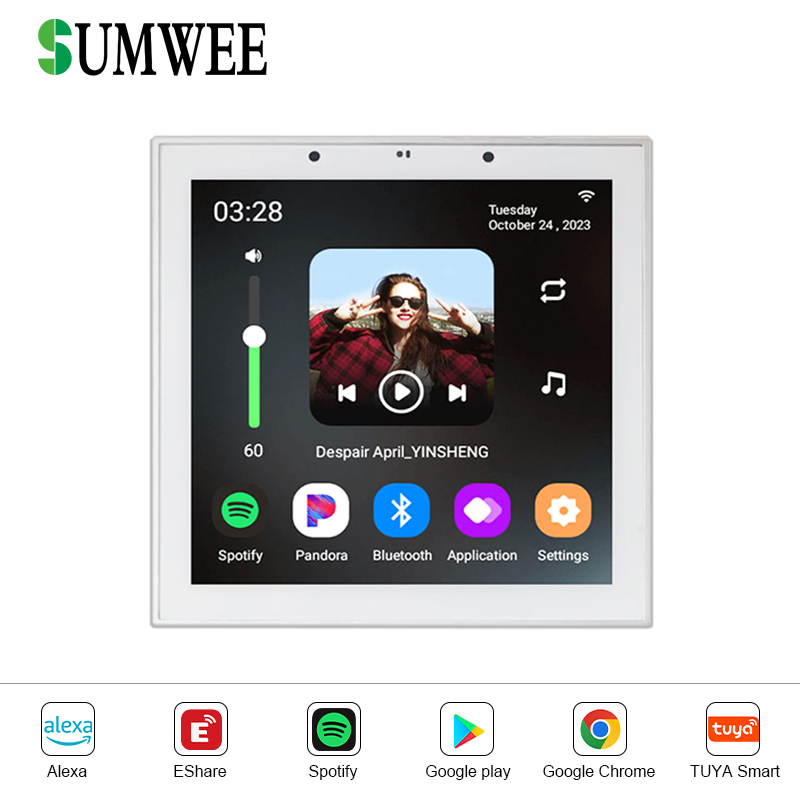 Smart Home Touch Screen 4 Inch - Audio Music For Background ulasan dan harga