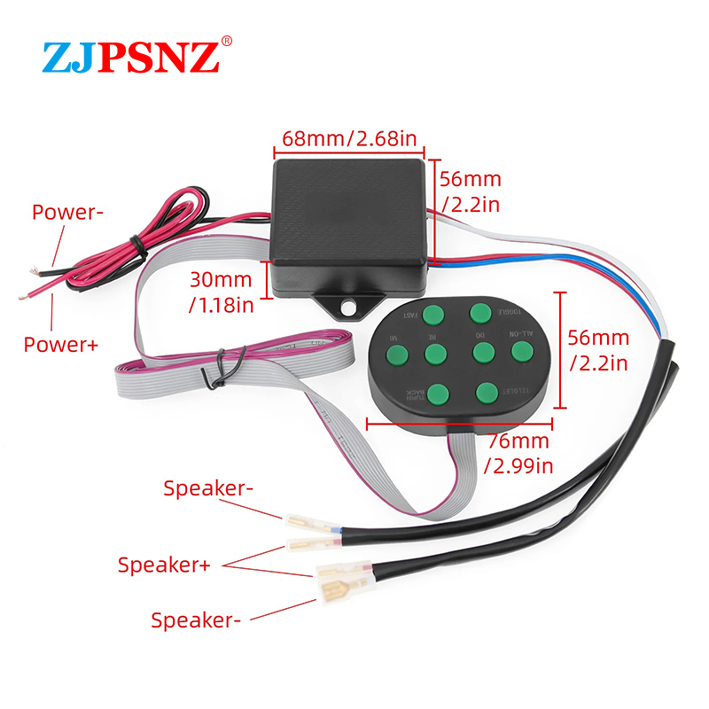 12V 8 Tones Musical Air Horn E - Audio Music Box ulasan dan harga