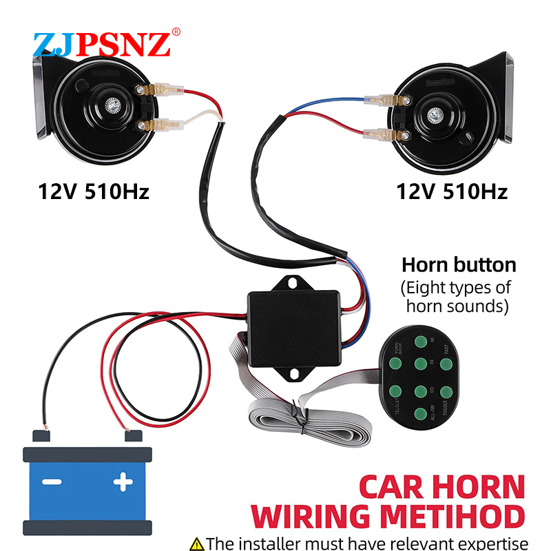 12V 8 Tones Musical Air Horn E - Audio Music Box ulasan dan harga