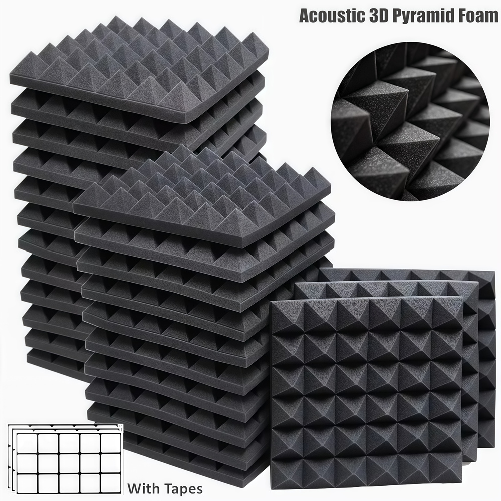 12/24Pcs 30x30x5cm Studio Acou - Studio Monitor Speaker ulasan dan harga