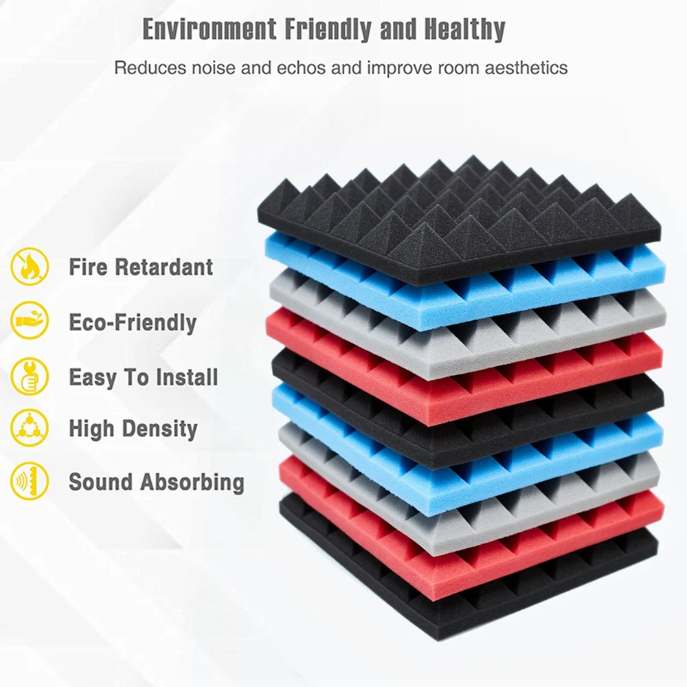 12/24Pcs 30x30x5cm Studio Acou - Studio Monitor Speaker ulasan dan harga