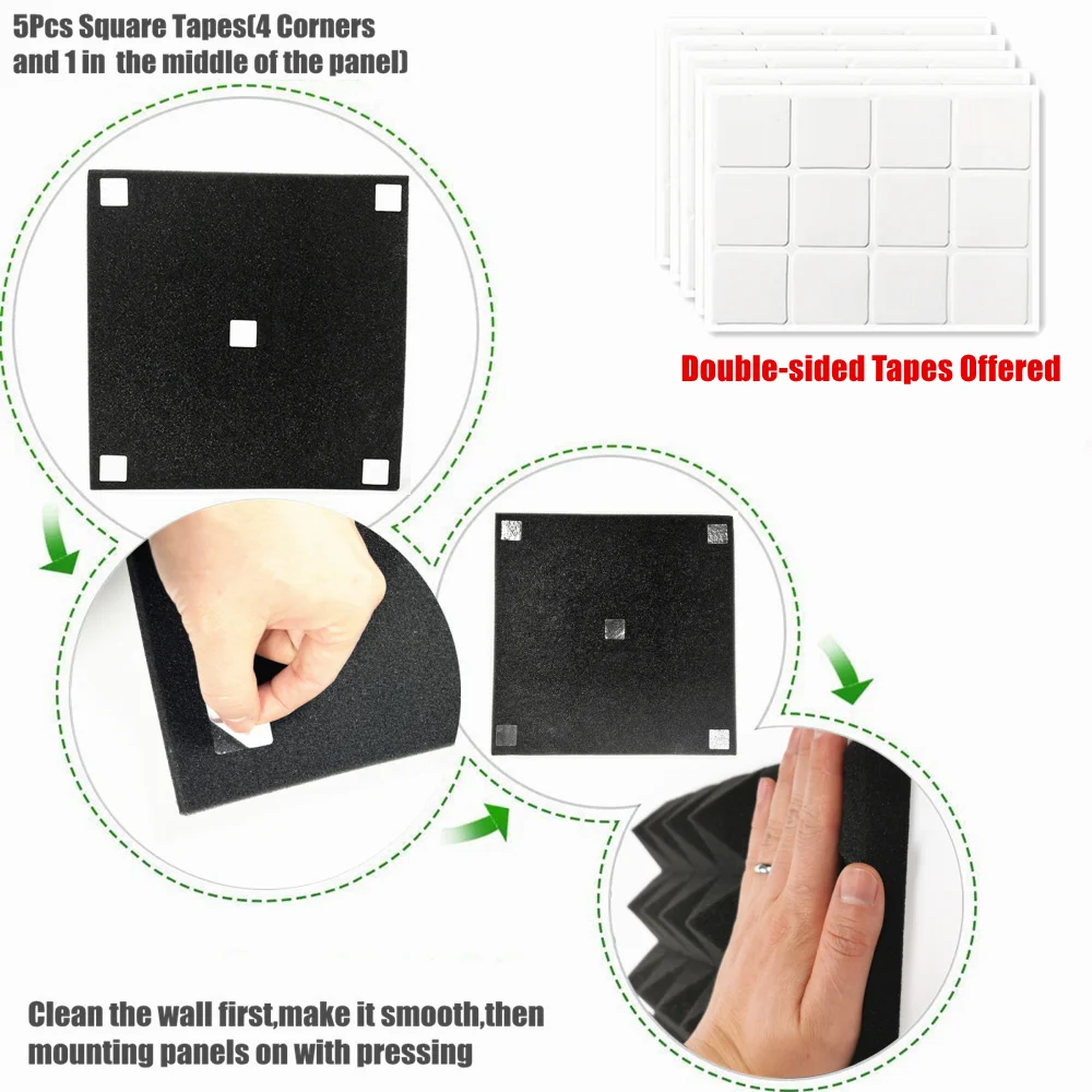 12/24Pcs 30x30x5cm Studio Acou - Studio Monitor Speaker ulasan dan harga